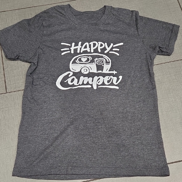 Other - Gray Happy Camper Kids T-Shirt